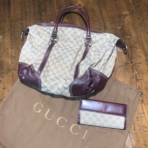 Gucci handbag and wallet